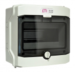 Modulinis skydas ETI ECH 8G, vir&scaron;tinkinis, IP65, 8 mod., juoda sp./pilka sp.