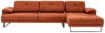 Kampinė sofa Hanah Home Mustang Small, oranžinė sp., de&scaron;ininė, 174 x 274 cm x 83 cm