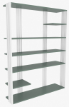 Pastatoma lentyna Kalune Design Jenny 875ZNA4523, balta sp./žalia sp., 160 cm x 29.6 cm x 120 cm