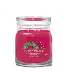 Kalėdinė žvakė, aromatinė Yankee Candle Sparkling Winterberry, 368 g, Raudona