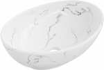 Vonios praustuvas Mexen Elza, keramika, 40.5 cm x 33 cm x 12.5 cm, balta sp.