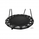 Sūpynės gandrų lizdai vaikams 4IQ, 60 cm, 180 cm, juoda sp.