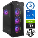 Stacionarus kompiuteris Intop Core i7-12700F, DDR4 32 GB, SSD 250 GB, Nvidia GeForce RTX 5070 12 GB GDDR7