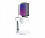 Kondensatorinis mikrofonas su laikikliu Fifine AmpliGame A8 RGB, balta