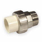 Adapteris Nibco CPVC-MET 4733-405, 1/2 colio - I&scaron;orinis sriegis/1/2 colio - Klijuojamas vidus, chloruotas polivinilchloridas (cpvc)