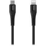 Laidas Canyon CNS-MFIC4B, Apple Lightning/USB-C, 120 cm, juoda sp.