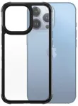 Telefono dėklas PanzerGlass Silverbullet, skaidri sp./juoda sp., Apple