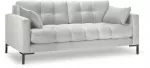 Sofa Micadoni Home Mamaia Velvet, sidabro sp., 152 x 92 cm x 75 cm