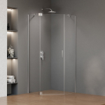 Du&scaron;o kabina Magnifity Versa Pentagonal, 3-sienų, penkiakampė, be padėklo, 80 cm x 100 cm x 200 cm