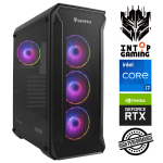 Stacionarus kompiuteris Intop i7-12700F, 3 TB, DDR4 32 GB, SSD+HDD 1 TB 2 TB, Nvidia GeForce RTX 5070Ti 16 GB GDDR7