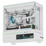 Kompiuterio korpusas Thermalright TL-M10W Vision, balta sp.
