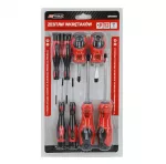 Atsuktuvų rinkinys AWTools, kryžminis/plok&scaron;čias, 8 vnt.