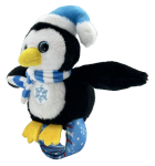 Žaislinis gyvūnas pauk&scaron;tis HAPPY YAPPERS Penguin 9386, balta sp./juoda sp.