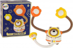 Vonios žaislas Lean Toys Cosmonaut Bear 11505, ruda sp./balta sp.