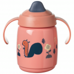 Puodelis su snapeliu Tommee Tippee Sippee Love You to The Moon And Back, 300 ml, 7 mėn., plastikas/silikonas, rožinė sp.