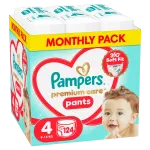 Sauskelnės-kelnaitės Pampers Premium Care Pants, 4 dydis, 9 - 15 kg, 124 vnt.