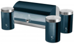 Duoninė ir laikymo indelių rinkinys Berlinger Haus Metallic Line Aquamarine BH-6734, sidabro sp./turkio sp.