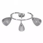 &Scaron;viestuvas lubų Candellux Lighting Estello 98-55019, G9, 3 x 40 W, sidabro sp. / sidabro sp.
