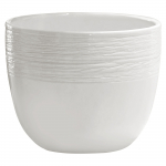 Gėlių vazonas, keramika, &Oslash; 20 cm, balta sp.