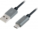 Laidas Logilink USB to Micro USB USB, Micro USB, 1 m, pilka sp.