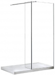 Du&scaron;o sienelė Besco Aveo Due Black, 50 cm x 195 cm x 50 cm, skaidri/juoda