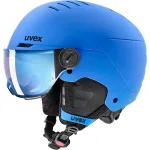 Slidinejimo &scaron;almo ir akinių rinkinys Uvex Rocket JR Visor, mėlyna sp., 51-55 cm