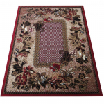 Kilimas vidaus Alfa 01, raudona/ruda, 170 cm x 120 cm