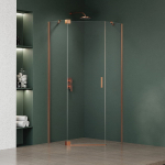 Du&scaron;o kabina Magnifity Versa Pentagonal, 3-sienų, penkiakampė, be padėklo, 80 cm x 100 cm x 200 cm