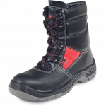Apsauginiai batai vyrams Fridrich & Fridrich HOF SC-03-009 S3 SRC, su aulu, be pa&scaron;iltinimo, juoda/raudona, 40 dydis