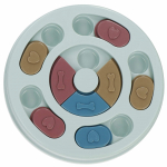 Laižymo kilimėlis gyvūnui Springos, 24 cm x 24 cm x 2.7 cm, mėlyna sp./balta sp./geltona sp.