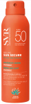 Pur&scaron;kiklis įdegio priežiūrai kūnui/veidui SVR Sun Secure Invisible SPF50, 200 ml