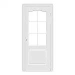 Vidaus durų varčia Domoletti Classic G, universalios, balta sp., 200 x 80 x 4 cm