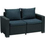 Lauko sofa Keter California, pilka sp., 68 cm x 141 cm x 72 cm