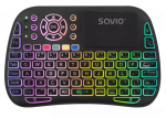 Belaidė kompiuterio klaviatūra Savio ARGB SAVMKW-04, Anglų (US), juoda sp.