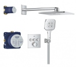 Potinkinis termostatinis du&scaron;o komplektas Grohe Grohtherm SmartControl, chromo sp.