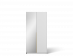 Spinta ADRK Alera II, aukso sp./balta sp., 58 cm x 100 cm x 204 cm, su veidrodžiu