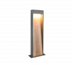 Pastatomas lauko &scaron;viestuvas Trio Salmon, 11W, LED, IP44, pilka sp., 21.5 cm x 60 cm