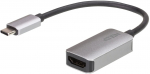 Adapteris Aten USB-C to HDMI USB Type C Male, USB Type A Female, 15.4 m, juoda sp./pilka sp.