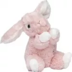 Pliu&scaron;inis žaislas Molli Toys Rabbit 428166, rožinė sp., 17 cm