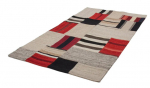 Kilimas vidaus Kayoom Radical 240, kreminė sp./pilka sp./raudona sp., 150 cm x 80 cm