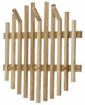 Sieninė drabužių kabykla MCakcent Bantry 52566EM9, 60 cm, ruda sp.