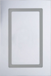 Pakabinama vonios spintelė su veidrodžiu Shumee Condor, balta sp., 12 cm x 40 cm x 60 cm