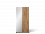Spinta ADRK Alera II, aukso sp./artisan oak, 58 cm x 100 cm x 204 cm, su veidrodžiu