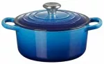 Emaliuotas ketaus puodas Le Creuset, &Oslash;18 cm, 1.8 l, mėlyna sp.