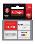 Ra&scaron;alinio spausdintuvo kasetė ActiveJet Premium AC-511R, mėlyna sp./geltona sp./violetinė sp., 12 ml