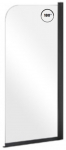 Vonios sienelė Besco Prime Black 1, 70 cm x 140 cm, juoda sp.
