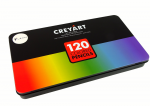 Spalvotieji pie&scaron;tukai Lean Toys Creyart, 120 vnt.