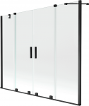 Vonios sienelė Mexen Velar Duo II, 150 cm x 190 cm, juoda sp./grūdintas