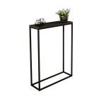 Konsolinis staliukas ADRK Lucas, juoda sp., 20 cm x 60 cm x 80 cm