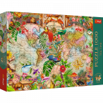 Dėlionė Trefl Ancient World Map 12077, 48 cm x 68.3 cm, 1000 vnt., įvairių spalvų